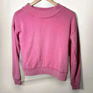 Aerie oversized pink crew neck XS